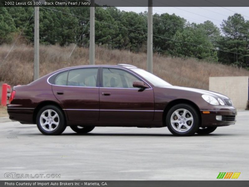 Black Cherry Pearl / Ivory 2002 Lexus GS 300