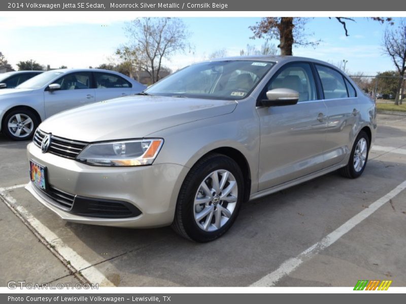 Moonrock Silver Metallic / Cornsilk Beige 2014 Volkswagen Jetta SE Sedan