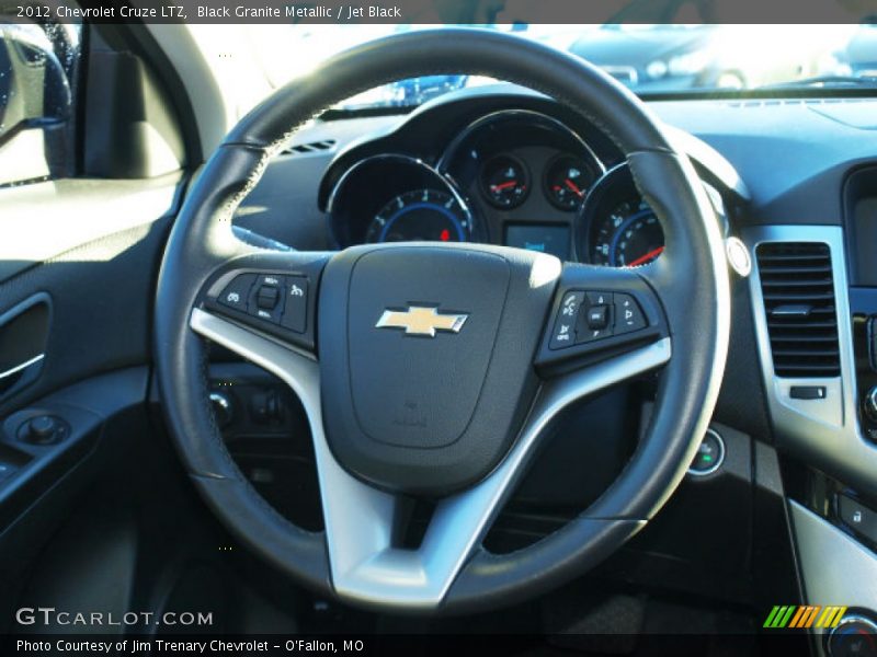 Black Granite Metallic / Jet Black 2012 Chevrolet Cruze LTZ
