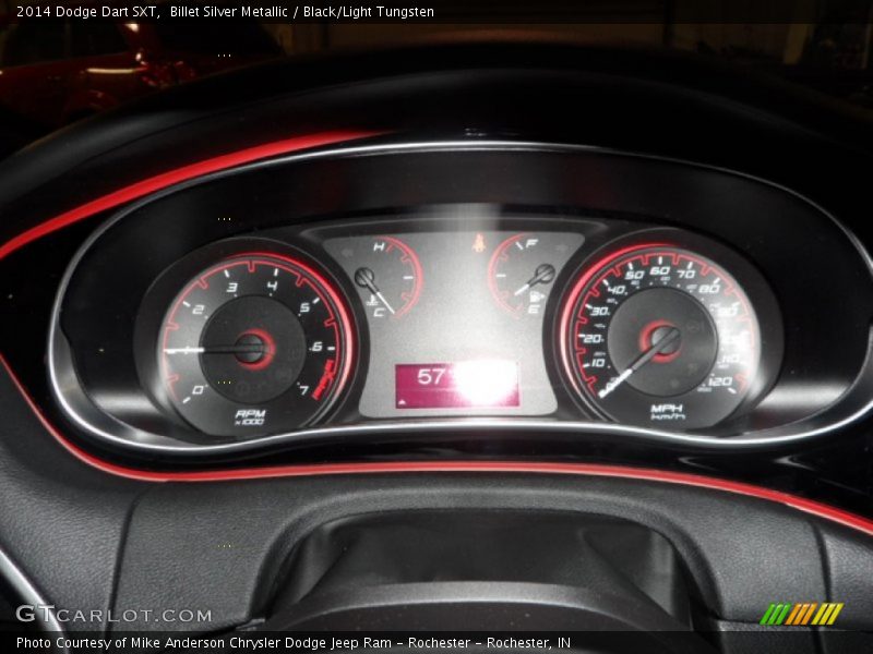 Billet Silver Metallic / Black/Light Tungsten 2014 Dodge Dart SXT