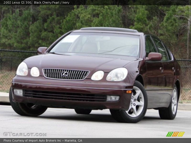 Black Cherry Pearl / Ivory 2002 Lexus GS 300