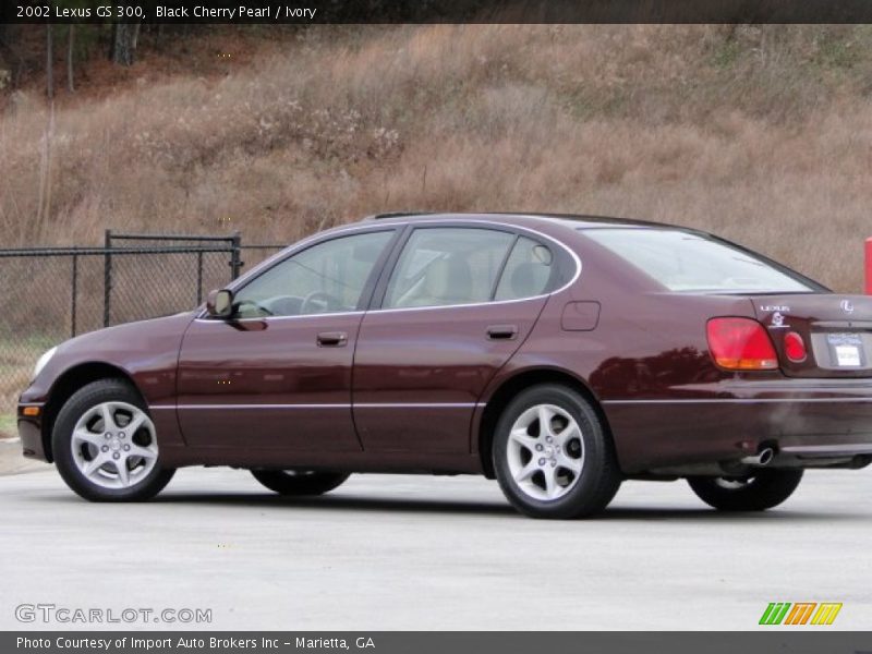 Black Cherry Pearl / Ivory 2002 Lexus GS 300