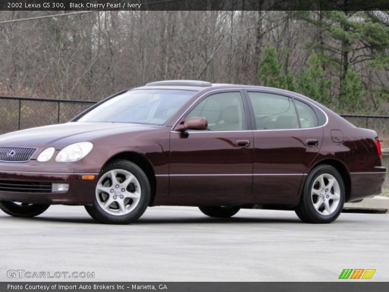 Black Cherry Pearl / Ivory 2002 Lexus GS 300