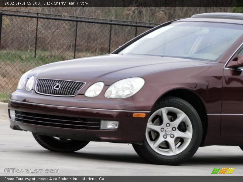 Black Cherry Pearl / Ivory 2002 Lexus GS 300