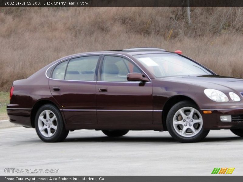 Black Cherry Pearl / Ivory 2002 Lexus GS 300