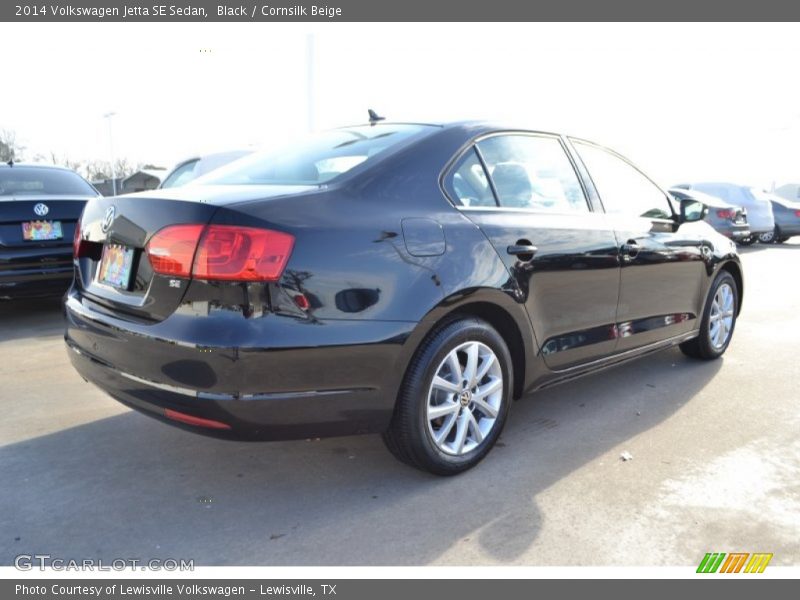 Black / Cornsilk Beige 2014 Volkswagen Jetta SE Sedan