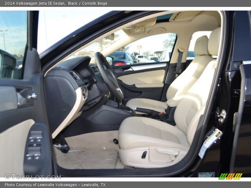 Black / Cornsilk Beige 2014 Volkswagen Jetta SE Sedan