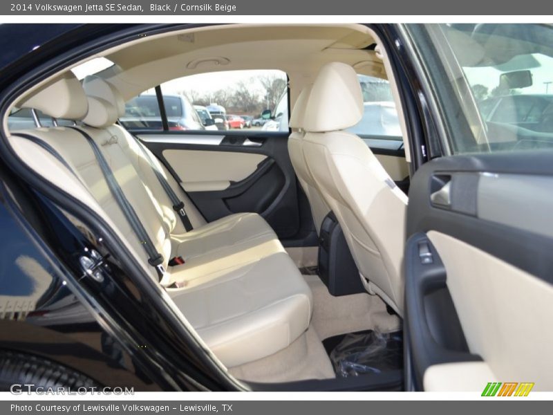 Black / Cornsilk Beige 2014 Volkswagen Jetta SE Sedan