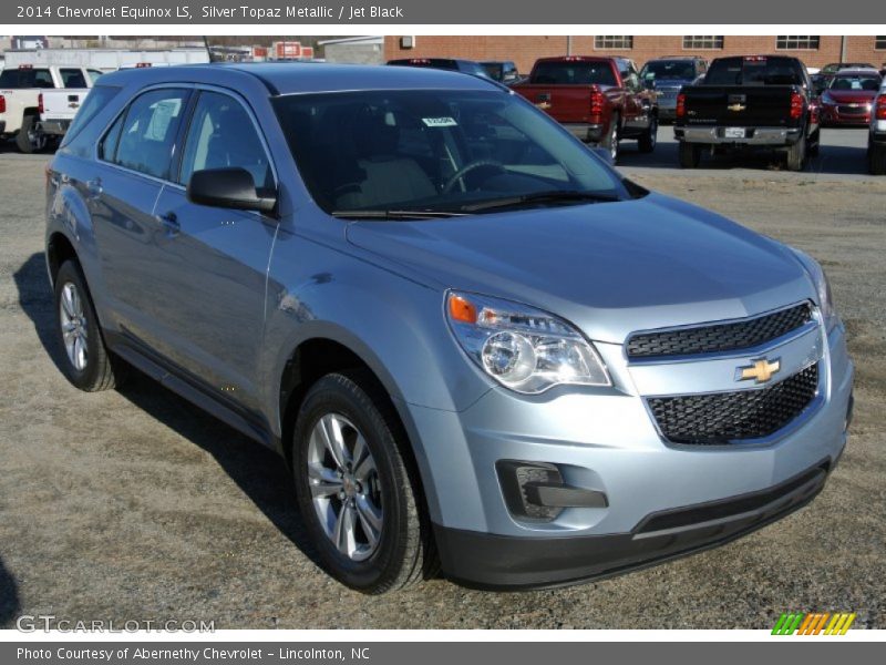 Silver Topaz Metallic / Jet Black 2014 Chevrolet Equinox LS