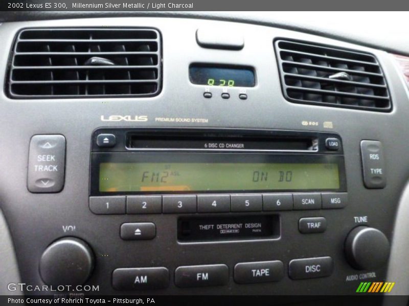 Millennium Silver Metallic / Light Charcoal 2002 Lexus ES 300