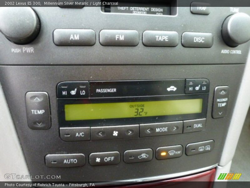 Millennium Silver Metallic / Light Charcoal 2002 Lexus ES 300