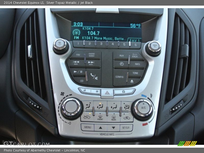 Silver Topaz Metallic / Jet Black 2014 Chevrolet Equinox LS