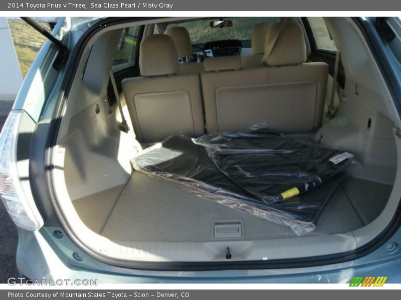 Sea Glass Pearl / Misty Gray 2014 Toyota Prius v Three
