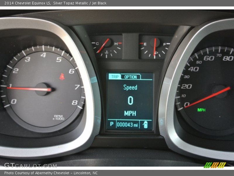 Silver Topaz Metallic / Jet Black 2014 Chevrolet Equinox LS