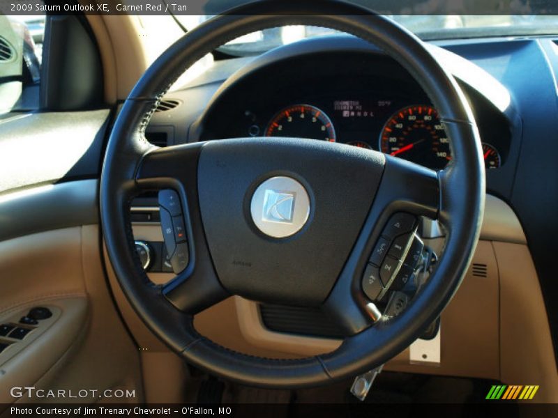 Garnet Red / Tan 2009 Saturn Outlook XE