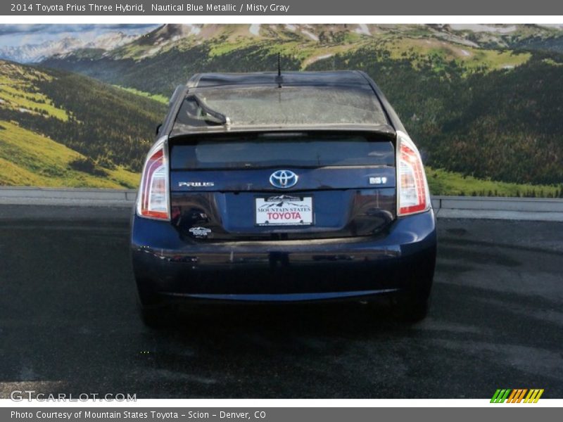Nautical Blue Metallic / Misty Gray 2014 Toyota Prius Three Hybrid