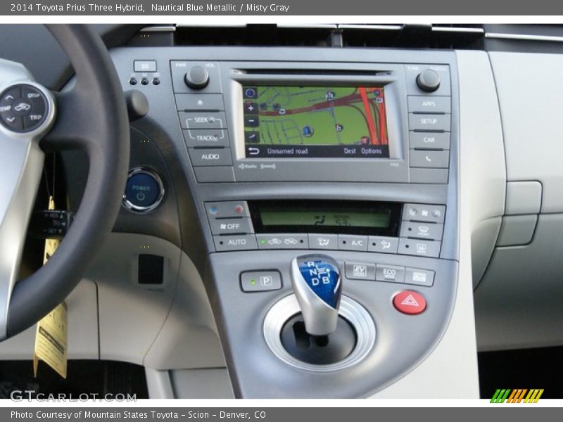 Nautical Blue Metallic / Misty Gray 2014 Toyota Prius Three Hybrid