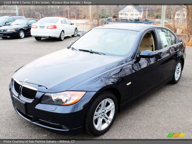 Front 3/4 View of 2008 3 Series 328xi Sedan