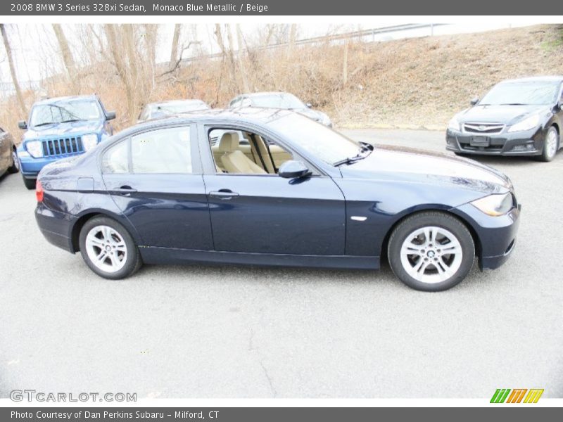 Monaco Blue Metallic / Beige 2008 BMW 3 Series 328xi Sedan