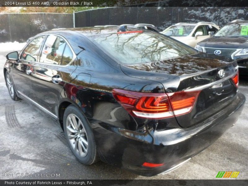 Obsidian Black / Black 2014 Lexus LS 460 AWD
