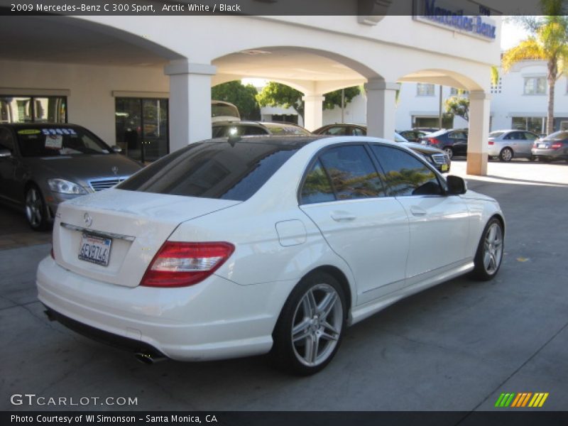 Arctic White / Black 2009 Mercedes-Benz C 300 Sport