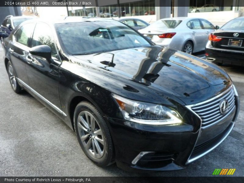 Obsidian Black / Black 2014 Lexus LS 460 AWD