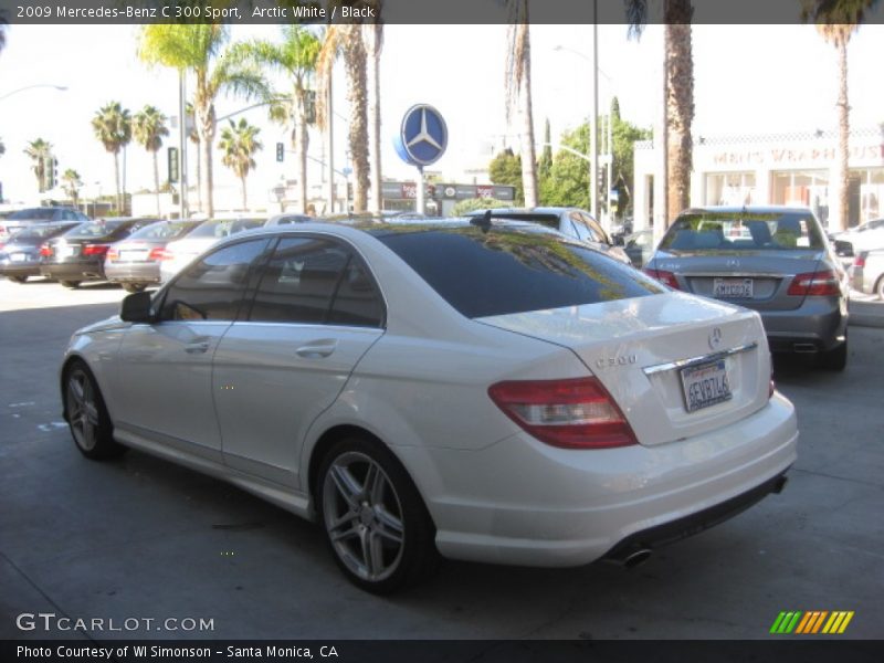 Arctic White / Black 2009 Mercedes-Benz C 300 Sport