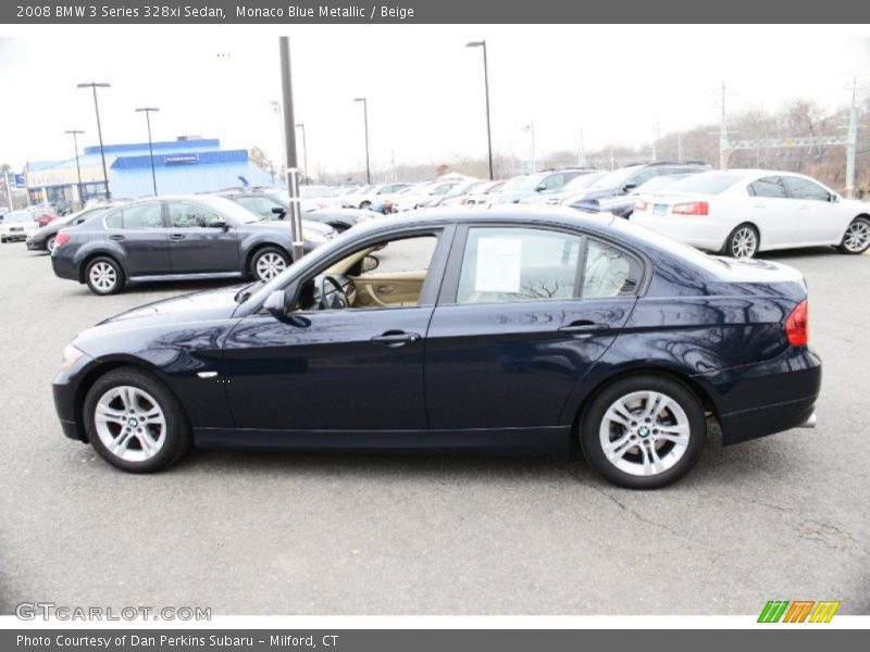 Monaco Blue Metallic / Beige 2008 BMW 3 Series 328xi Sedan