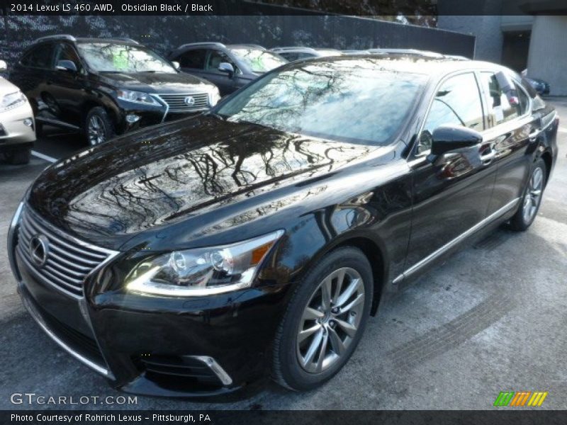 Obsidian Black / Black 2014 Lexus LS 460 AWD