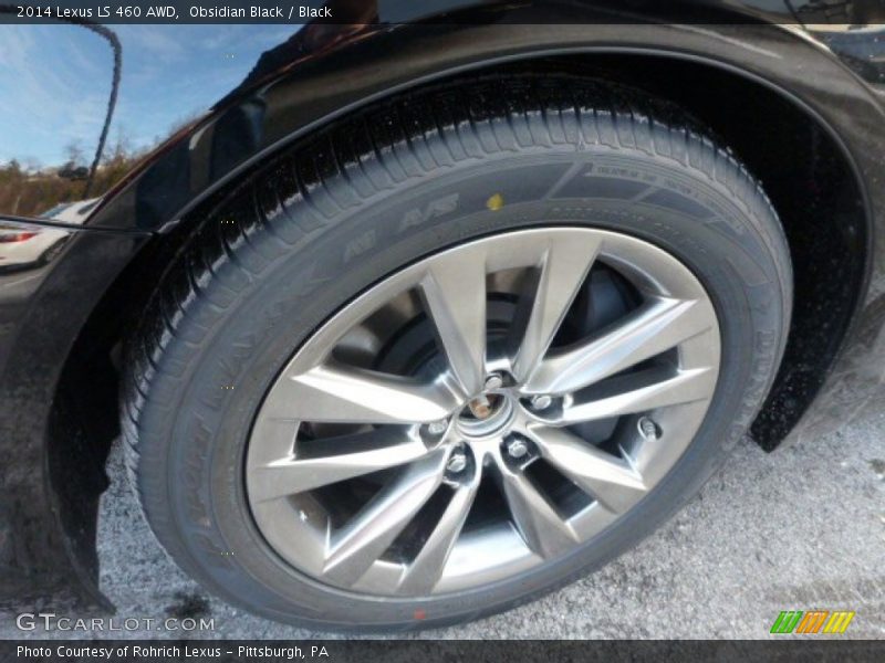Obsidian Black / Black 2014 Lexus LS 460 AWD
