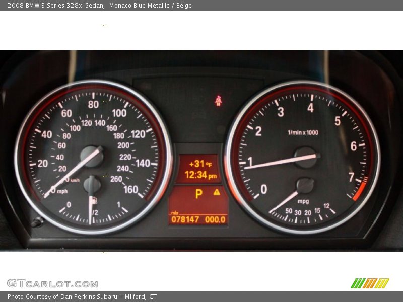 Monaco Blue Metallic / Beige 2008 BMW 3 Series 328xi Sedan
