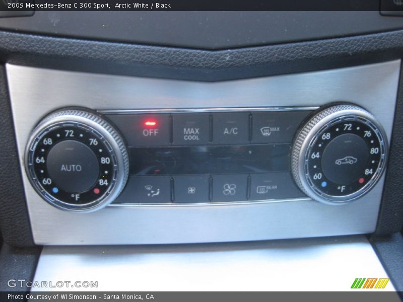 Arctic White / Black 2009 Mercedes-Benz C 300 Sport