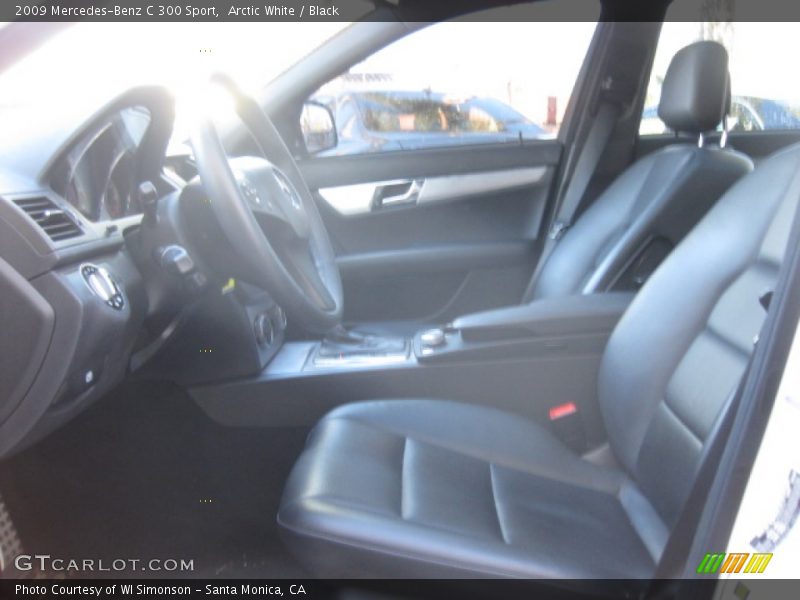 Arctic White / Black 2009 Mercedes-Benz C 300 Sport