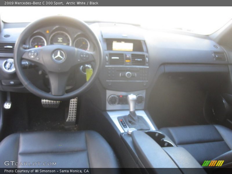 Arctic White / Black 2009 Mercedes-Benz C 300 Sport