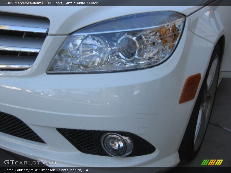 Arctic White / Black 2009 Mercedes-Benz C 300 Sport