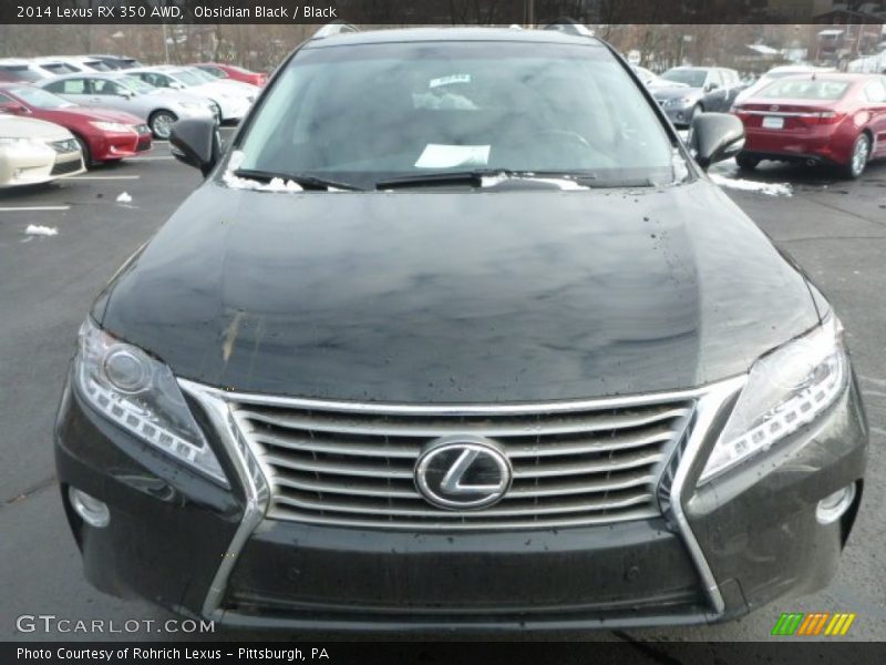Obsidian Black / Black 2014 Lexus RX 350 AWD