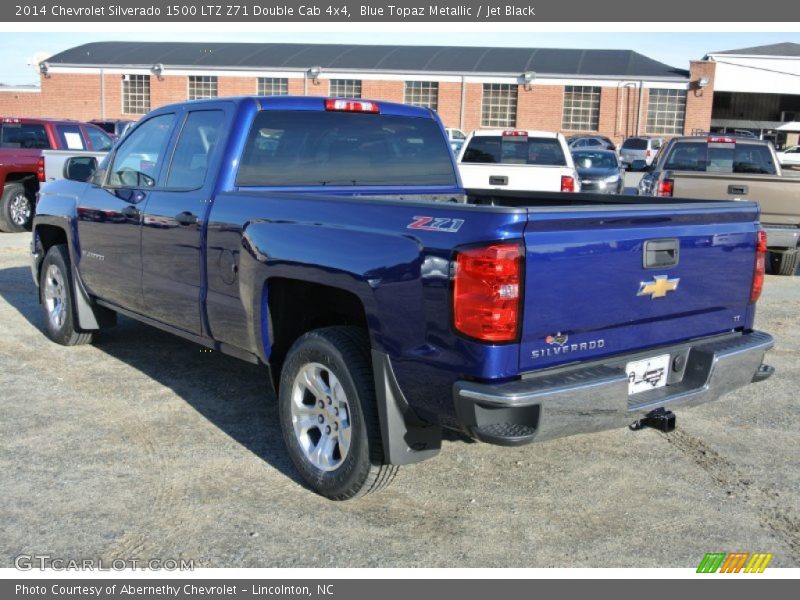 Blue Topaz Metallic / Jet Black 2014 Chevrolet Silverado 1500 LTZ Z71 Double Cab 4x4