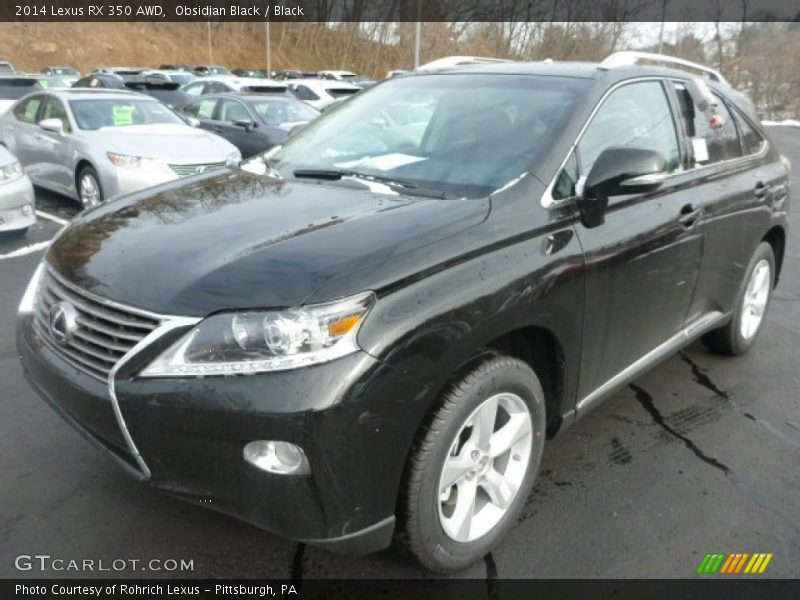 Obsidian Black / Black 2014 Lexus RX 350 AWD