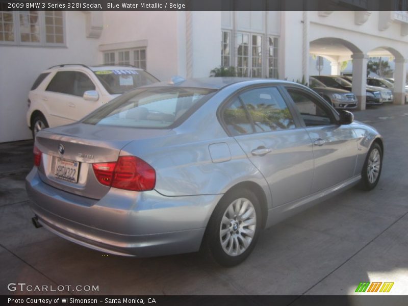 Blue Water Metallic / Beige 2009 BMW 3 Series 328i Sedan