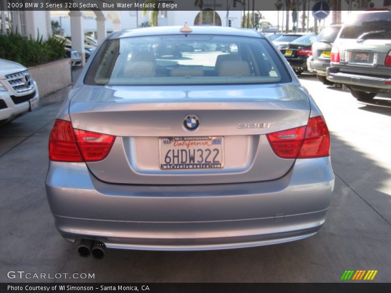 Blue Water Metallic / Beige 2009 BMW 3 Series 328i Sedan