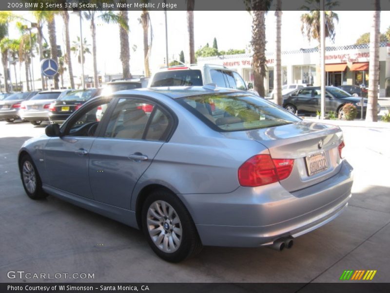 Blue Water Metallic / Beige 2009 BMW 3 Series 328i Sedan