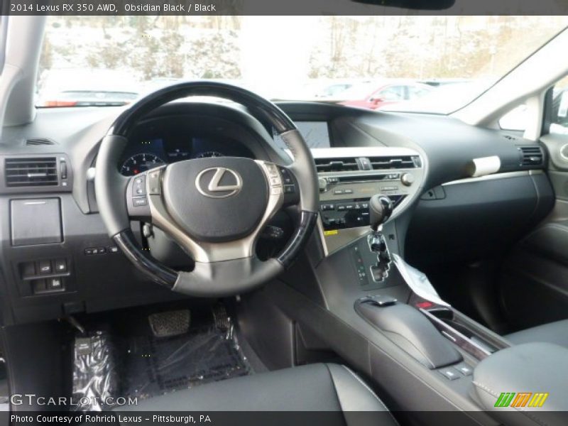 Obsidian Black / Black 2014 Lexus RX 350 AWD