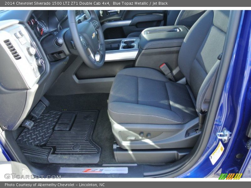 Blue Topaz Metallic / Jet Black 2014 Chevrolet Silverado 1500 LTZ Z71 Double Cab 4x4