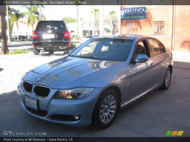 Blue Water Metallic / Beige 2009 BMW 3 Series 328i Sedan