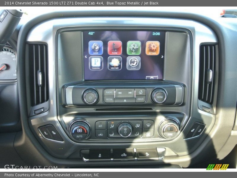 Blue Topaz Metallic / Jet Black 2014 Chevrolet Silverado 1500 LTZ Z71 Double Cab 4x4