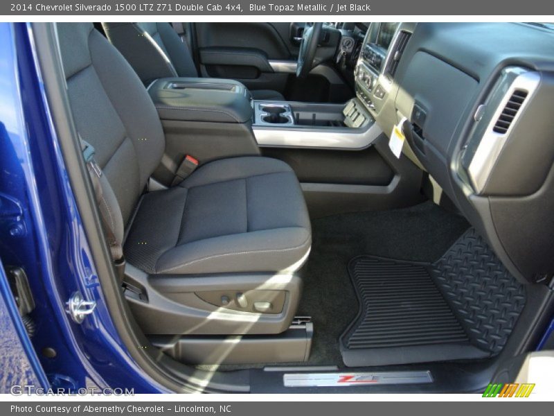 Blue Topaz Metallic / Jet Black 2014 Chevrolet Silverado 1500 LTZ Z71 Double Cab 4x4