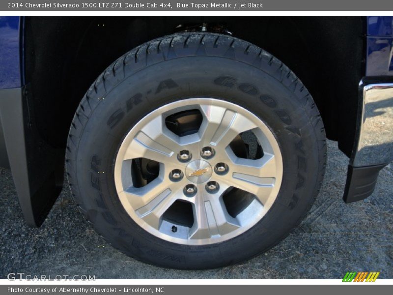 Blue Topaz Metallic / Jet Black 2014 Chevrolet Silverado 1500 LTZ Z71 Double Cab 4x4