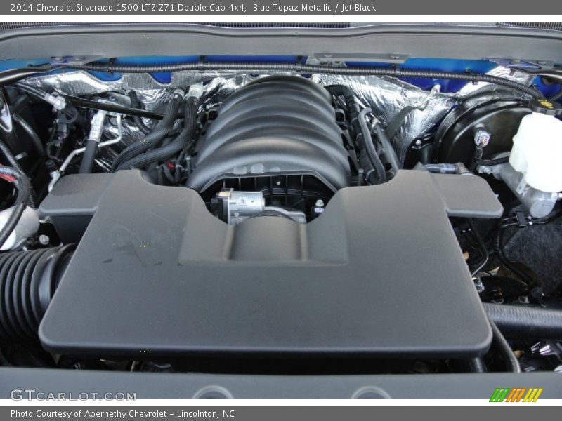 Blue Topaz Metallic / Jet Black 2014 Chevrolet Silverado 1500 LTZ Z71 Double Cab 4x4