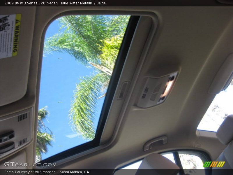 Blue Water Metallic / Beige 2009 BMW 3 Series 328i Sedan