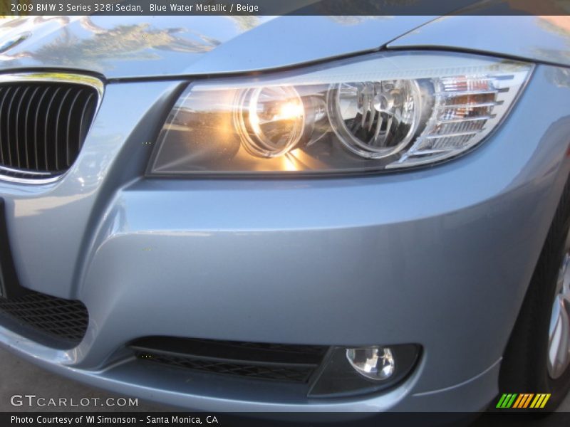 Blue Water Metallic / Beige 2009 BMW 3 Series 328i Sedan
